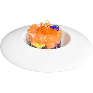 25. Black Salmón Cake