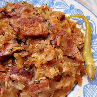 Varza cu afumatura - 2 portii 