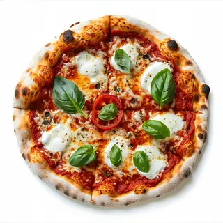 Pizza bufala al piatto