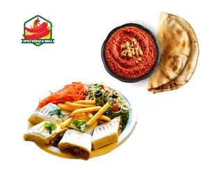 Rollo Kurczak Classic  + Muhammara z Pitą