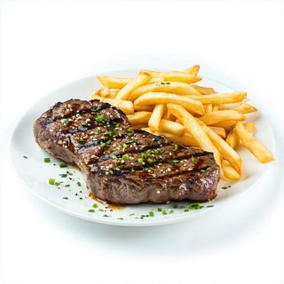 Ración De Churrasco De Cerdo Con Patatas