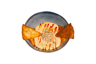 HUMUS CU MUGURI DE PIN COPTI SI LIPIE CROCANTA 200/50g