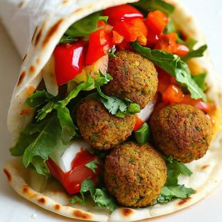 Menù piadina falafel