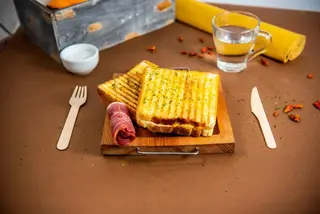 Grilled Cheese and bacon sandwich