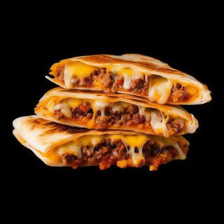 QUESADILLAS GIGANTE DE CHILI CON CARNE CON MIX DE QUESOS