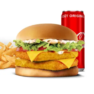 Menu Double Fish Burger
