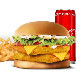 Menu Double Fish Burger