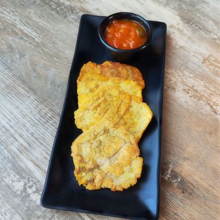 Patacones para dipear con hogao