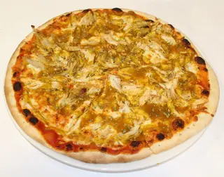Pizza pollo al curry