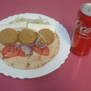 Menù Pita falafel