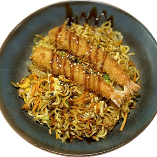 Yakisoba de marisco