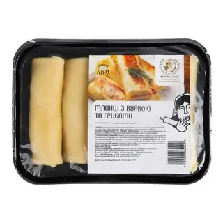 Млинці з куркою та грибами заморожені (415г)