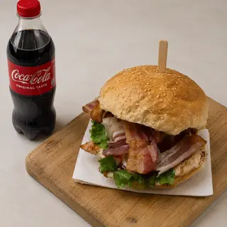 Piletina sa sirom na žaru + Coca-Cola 0.5l