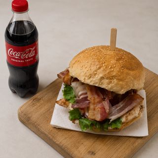 Piletina sa sirom na žaru + Coca-Cola 0.5l