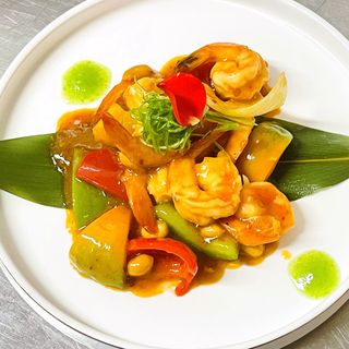 47.Gamberi in salsa piccante