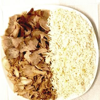Plato Kebab De Pollo Con Arroz