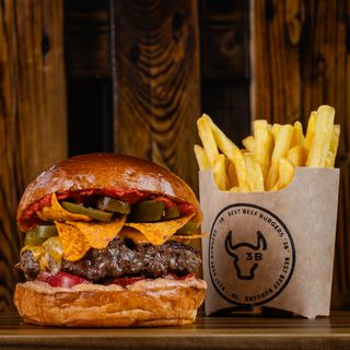 Burger Meksyk + frytki