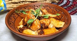 Палюшки картопляні з м'ясною підливкою