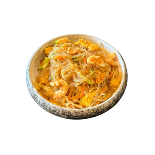 173-Spaghetti di soia con gamberi