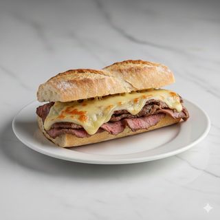 Bocadillo De Ternera Con Queso