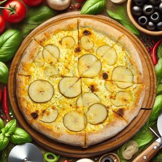 Піца Сирна з грушею стандарт (400г)