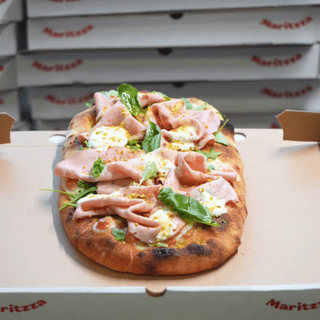 PINSA MORTADELLA E PISTACHIO D