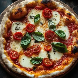 PIZZA MARGARITA + 2 raciones de patatas+ 2 refrescos 