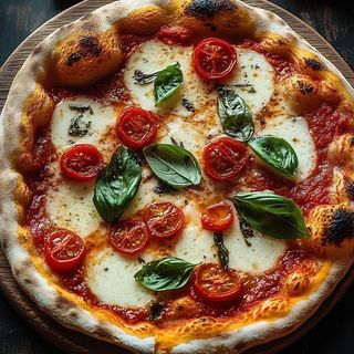 PIZZA MARGARITA + 2 raciones de patatas+ 2 refrescos 