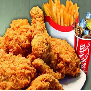 Menú Pollo Frito (5 Uds.)