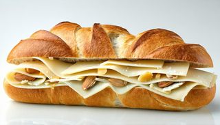Panino con Involtino con Philadelphia, Pistacchi, Patatine e Salse