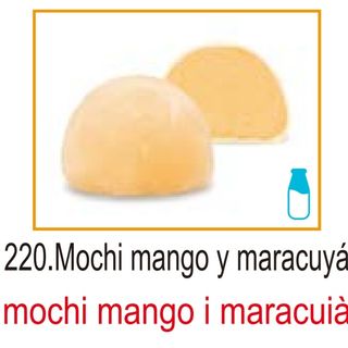 220.Mochi de mango y maracuya