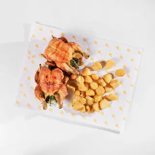 NEW-MENU 1963-X4 PERSONE- DUE POLLI 1KG DI PATATE
