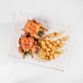 NEW-MENU 1963-X4 PERSONE- DUE POLLI 1KG DI PATATE