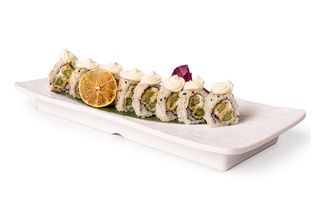 Uramaki asparagus roll