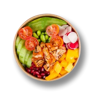 Poke Tataki Salmon Salade