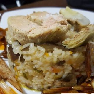 Arroz De Verduras Y Foie De Pato Casero