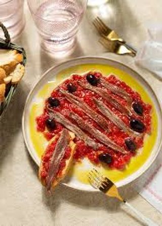 Tomate Con Anchoas