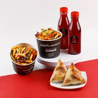 Комбо на двоих  Фри с мясом (920г)