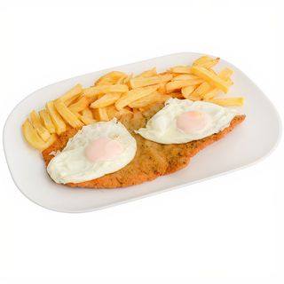 Milanesa de ternera a caballo