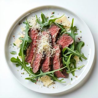Tagliata di manzo con rucola e grana