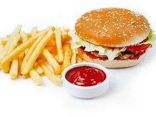 Дитячий бургер з картоплею фрі (250/80/40g)