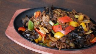 Sizzling fried beef