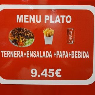 Menú Plato