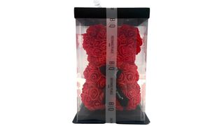 Kwiatowy miś czerwony