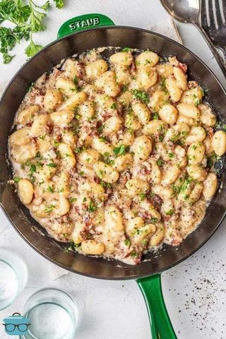 Gnocchi carbonara