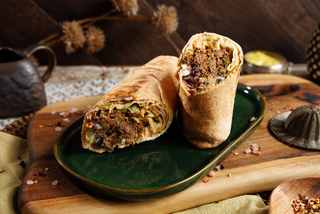 Baconed Beef Shawarma Wrap