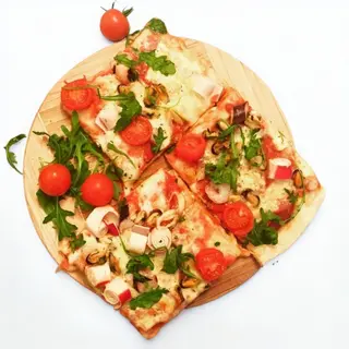 Pizza sa morskim plodovima posna
