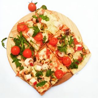 Pizza sa morskim plodovima posna