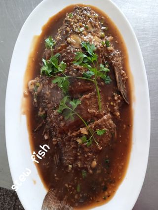 Whole Fish In Brown Sauce, Shanghai Taste 上海 红烧 全 鱼