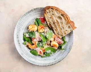 Креветки по тосканськи зі шпинатом (340г)